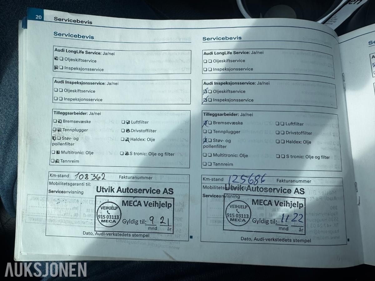 2009 Audi A5 2.0 Bensin 179hk EU ok til 10.2026