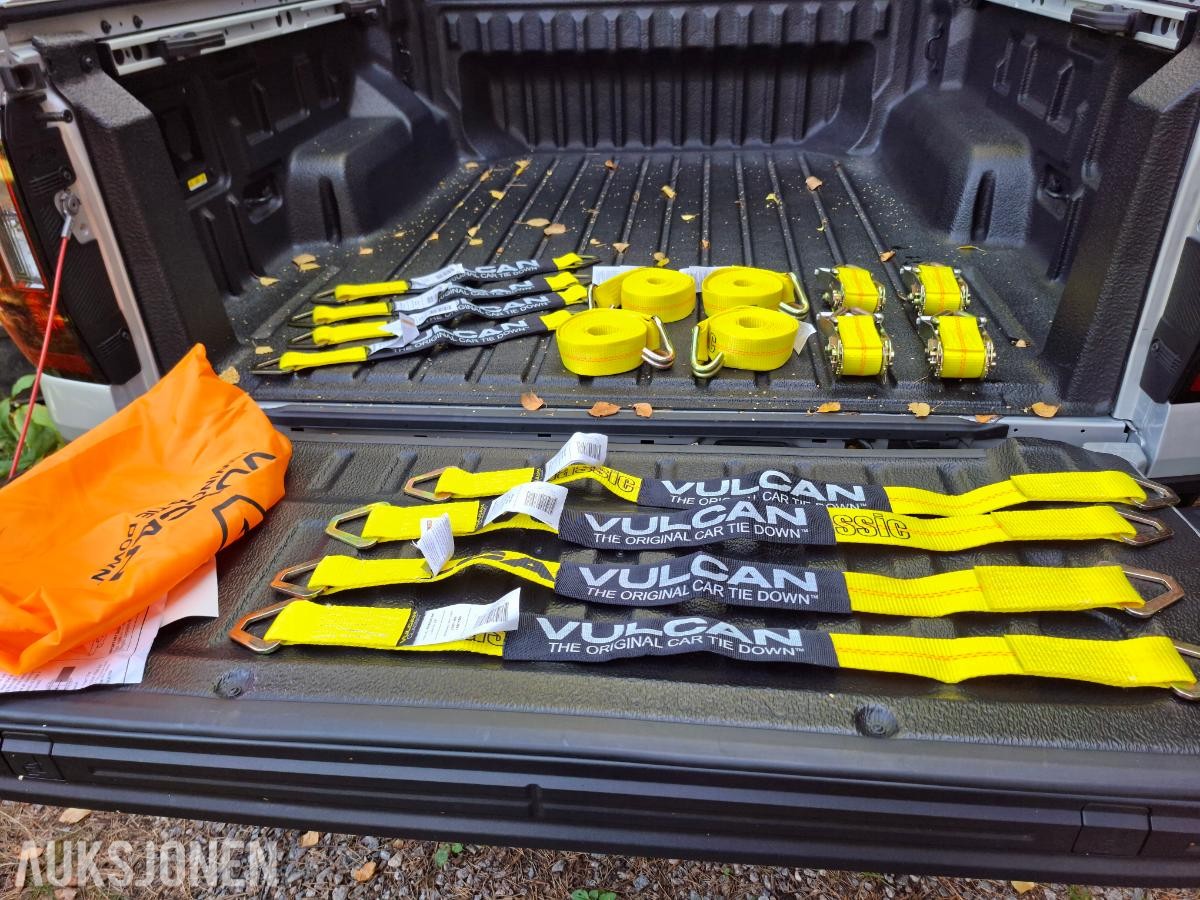 VULCAN stroppsett for biltransport – komplett og ubrukt