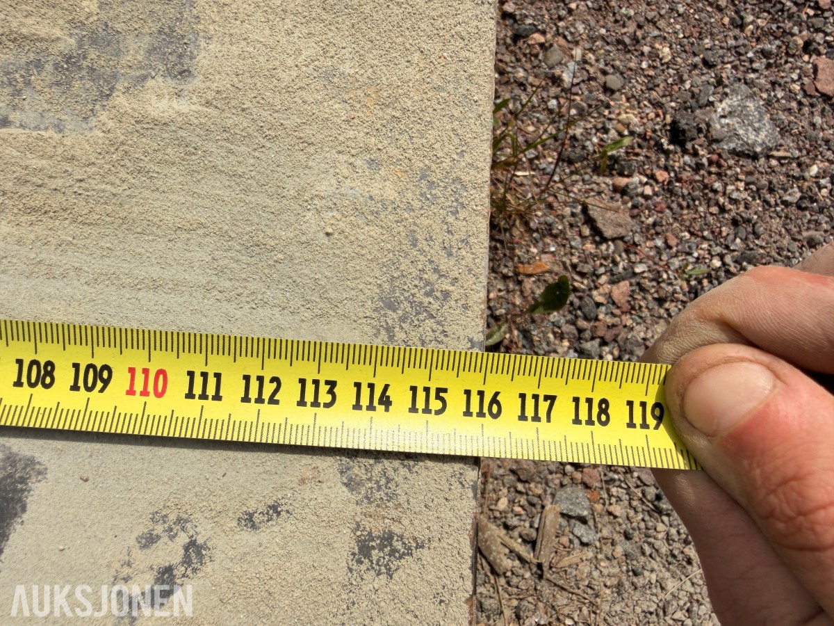Stålplate ca 116 x 173 cm