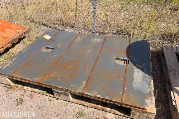 Stålplate ca 116 x 173 cm