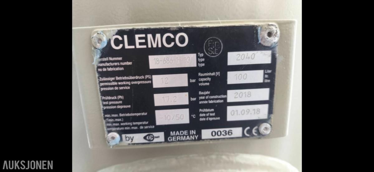 Clemco sandblåserutstyr med blåsehjelm og slanger