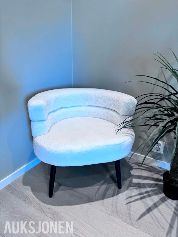 2 STK. TEDDY SOFASTOL – HVIT 2026