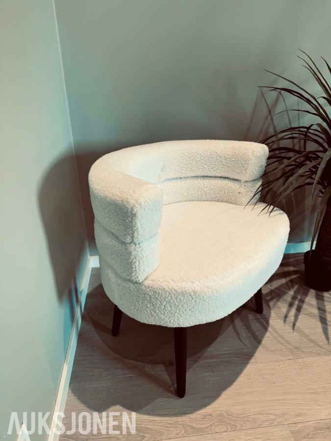 2 STK. TEDDY SOFASTOL – HVIT 2026