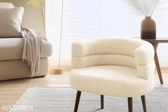 2 STK. TEDDY SOFASTOL – HVIT 2026