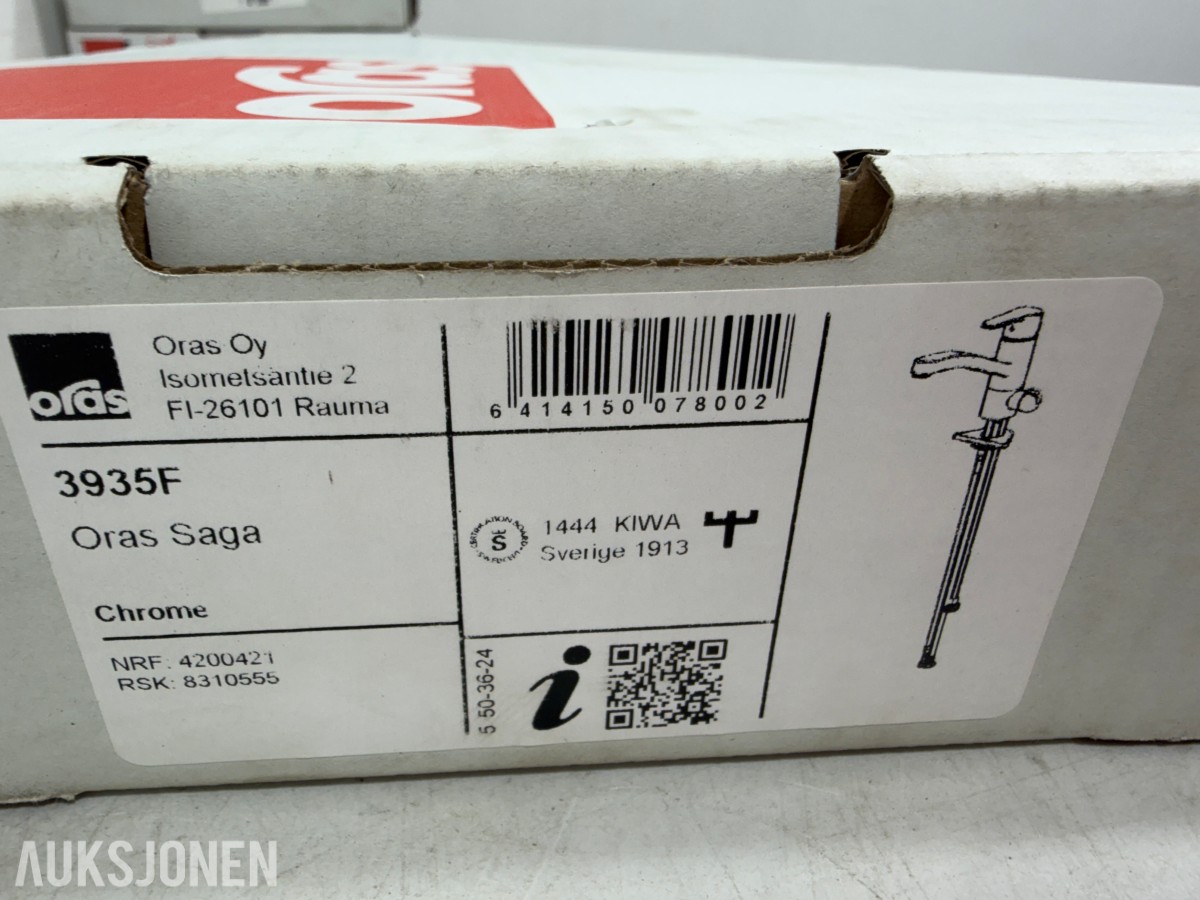 5 stk Oras kjøkkenkraner – Vega, Saga og Safira