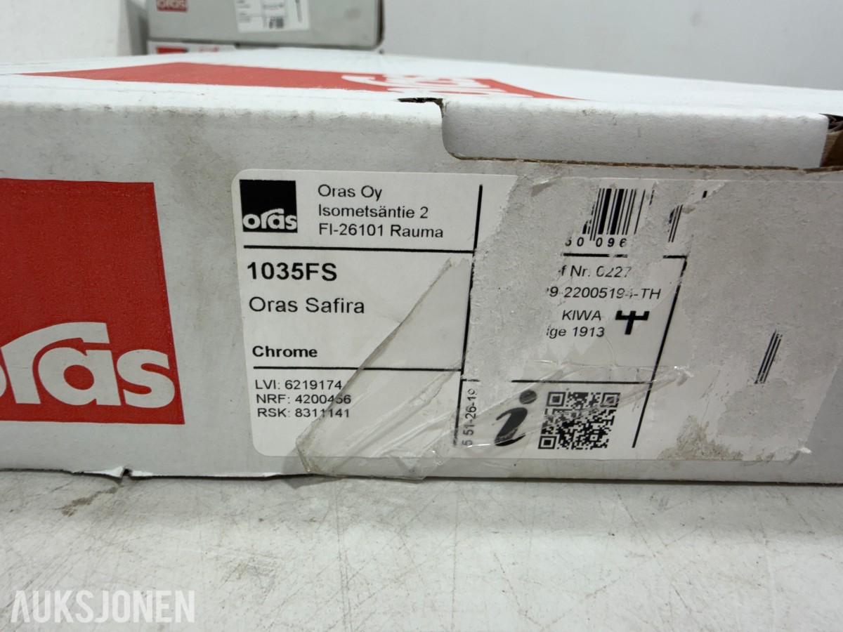 5 stk Oras kjøkkenkraner – Vega, Saga og Safira