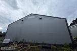 Rubb lagerhall/industrihall med stålkonstruksjon og duk - Skyvedører