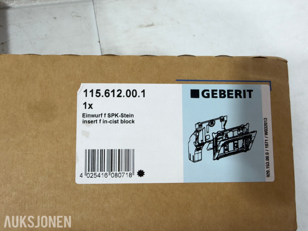 Geberit Diverse Geberit sanitær-/innbyggingsdeler, inkl. Sigma60