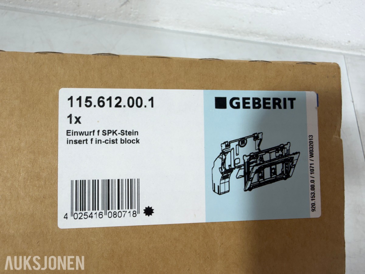 Geberit Diverse Geberit sanitær-/innbyggingsdeler, inkl. Sigma60