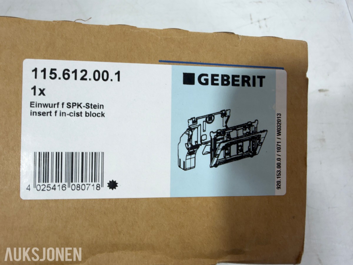 Geberit Diverse Geberit sanitær-/innbyggingsdeler, inkl. Sigma60