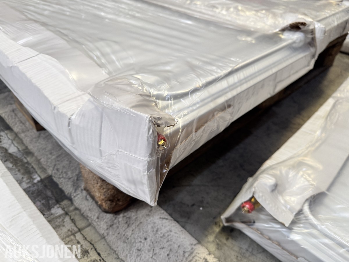 6 stk Nye Grad LP-PEX panelradiatorer 