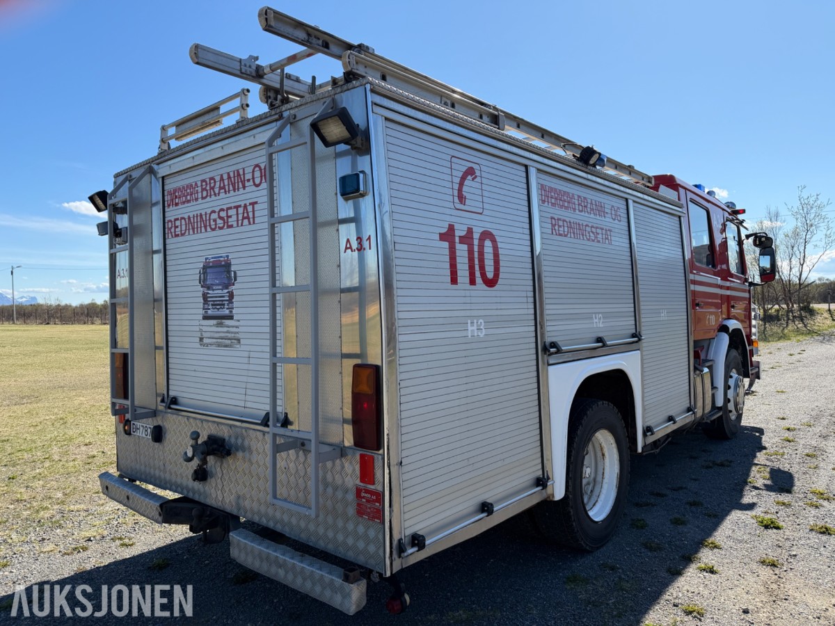 Scania P93 brannbil / mannskapsbil – 1990 – 4x2 – ca. 2 500 l vanntank