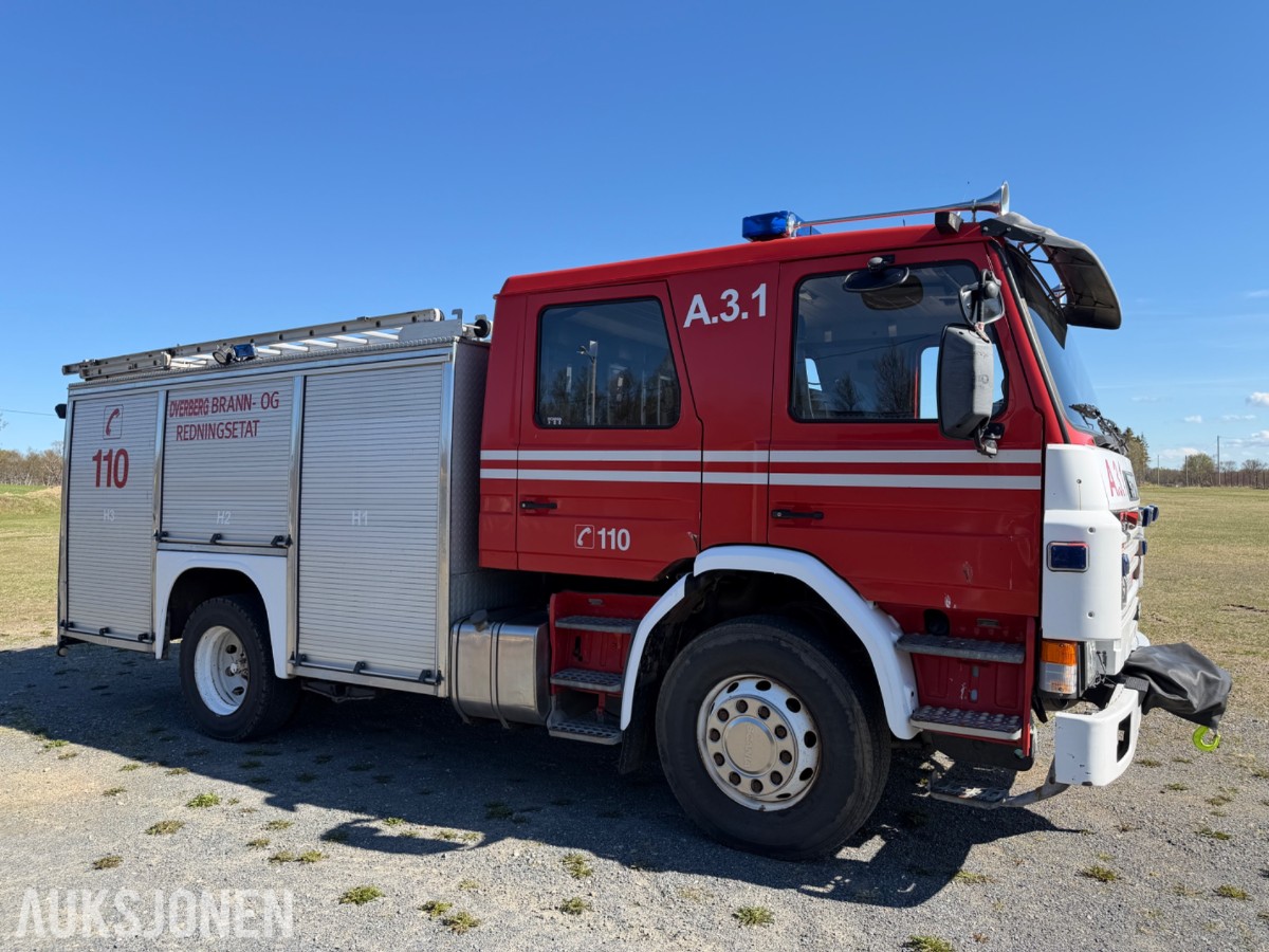 Scania P93 brannbil / mannskapsbil – 1990 – 4x2 – ca. 2 500 l vanntank