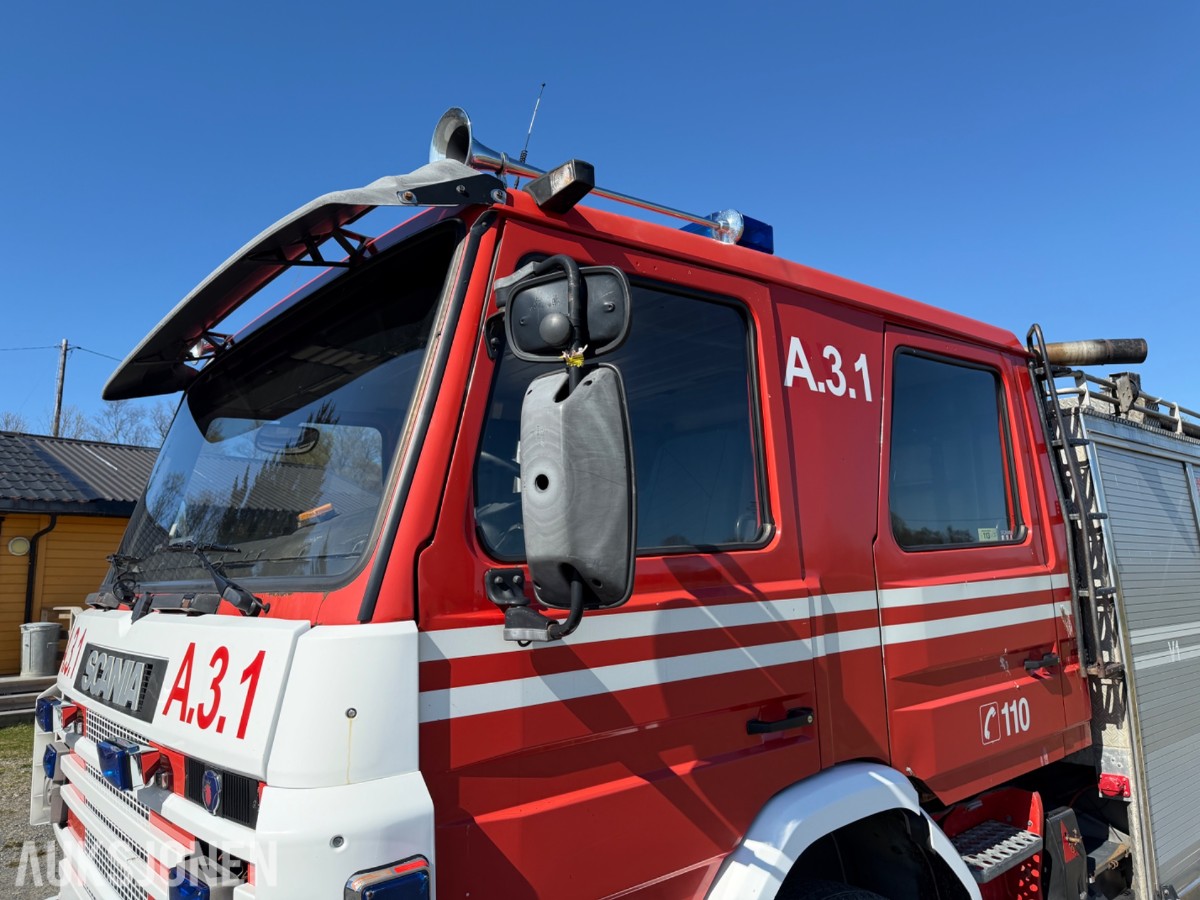 Scania P93 brannbil / mannskapsbil – 1990 – 4x2 – ca. 2 500 l vanntank