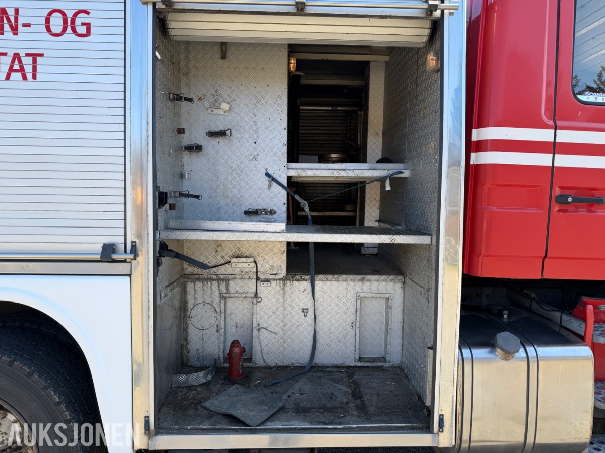 Scania P93 brannbil / mannskapsbil – 1990 – 4x2 – ca. 2 500 l vanntank