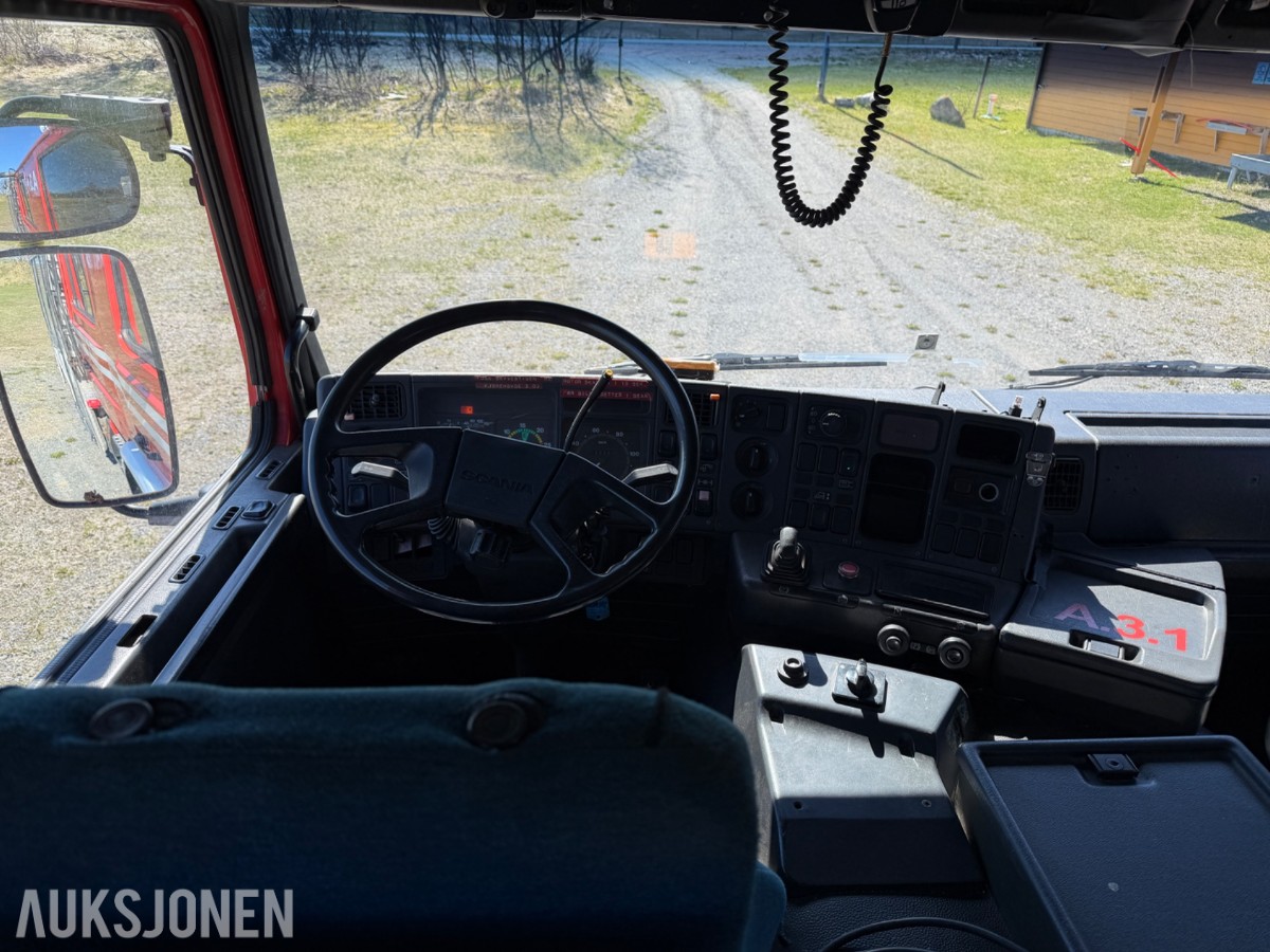 Scania P93 brannbil / mannskapsbil – 1990 – 4x2 – ca. 2 500 l vanntank