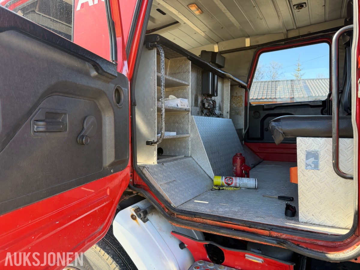 Scania P93 brannbil / mannskapsbil – 1990 – 4x2 – ca. 2 500 l vanntank