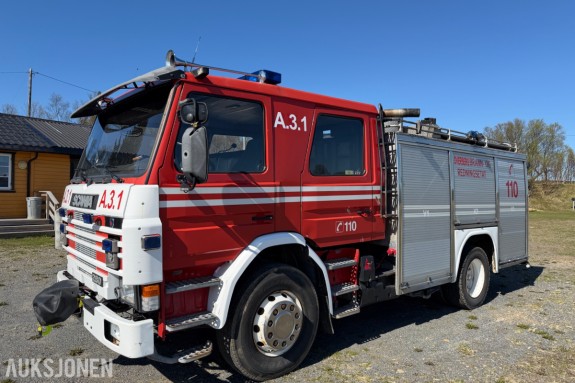 Scania P93 brannbil / mannskapsbil – 1990 – 4x2 – ca. 2 500 l vanntank