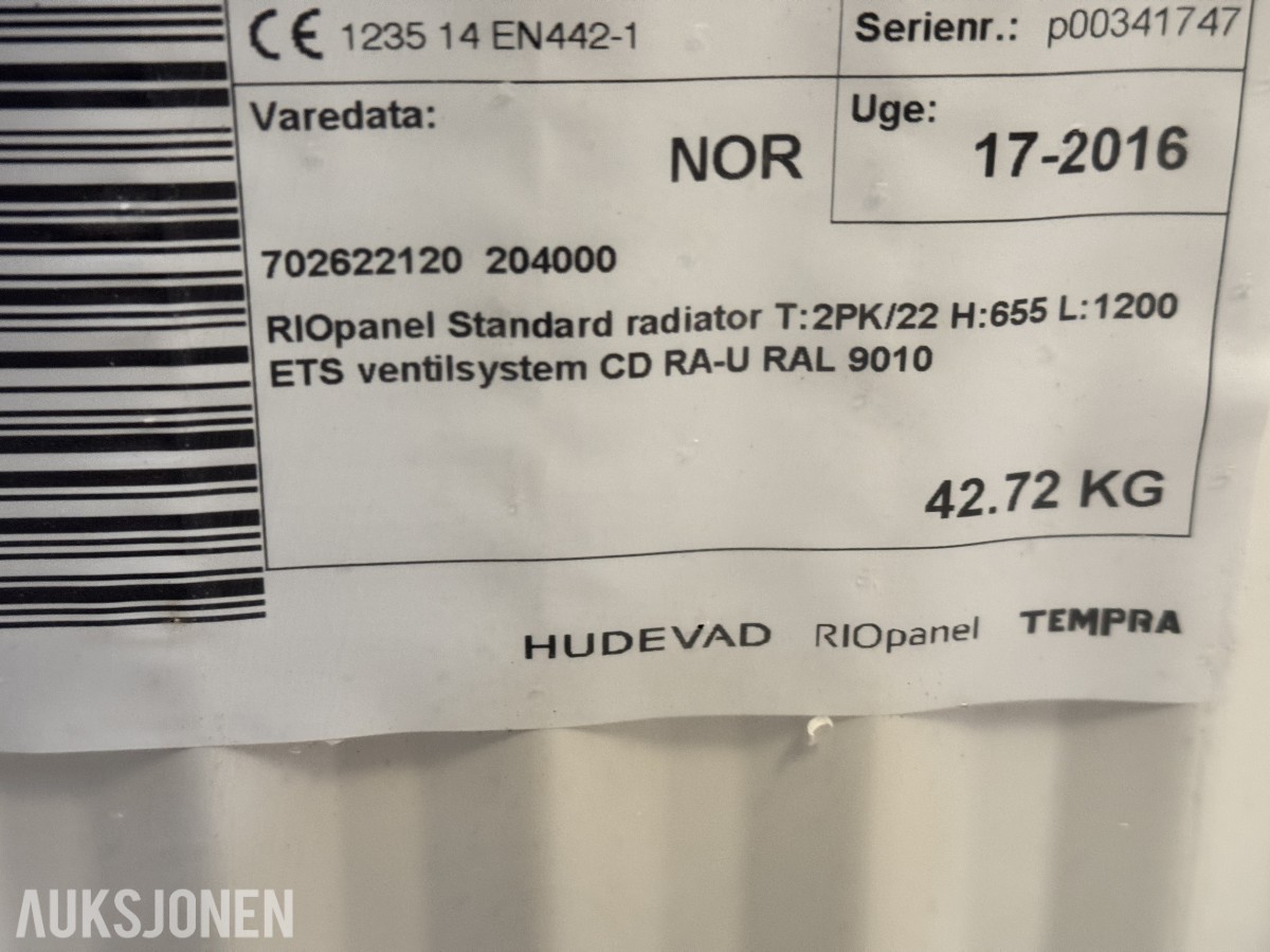 RIOpanel Hudevad radiatorer 4 stk