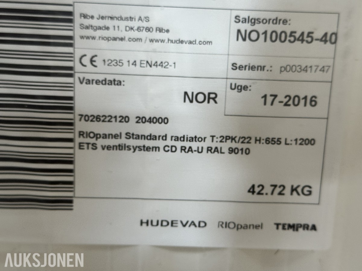 RIOpanel Hudevad radiatorer 4 stk