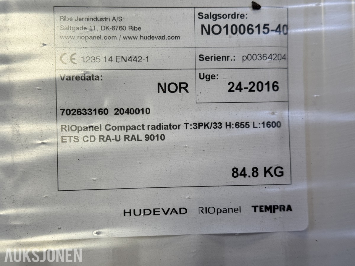 RIOpanel Hudevad radiatorer 4 stk