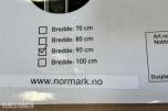Normark Dusjdør Unique 90x90x195 krom sett à 2 stk