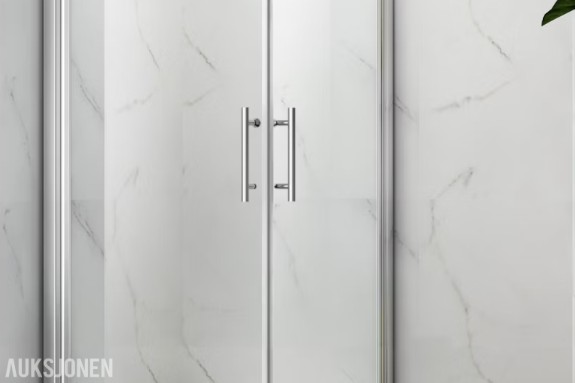 Normark Dusjdør Unique 90x90x195 krom sett à 2 stk