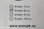 Normark Dusjdør Unique 80x80x195 krom sett à 2 stk