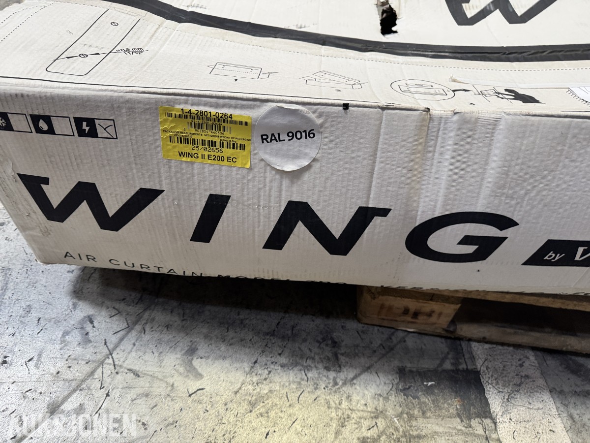 VTS Wing II E200 EC luftport hvit - reduser varmetap