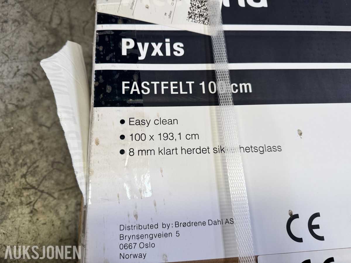 Alterna Pyxis Fastfelt dusjfelt 100 cm