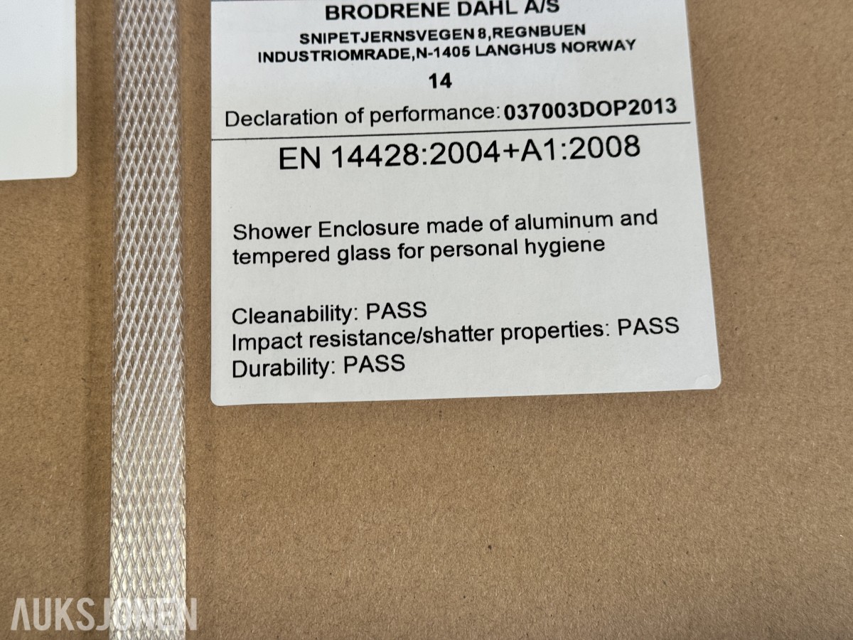 Alterna Pyxis Fastfelt dusjfelt 100 cm