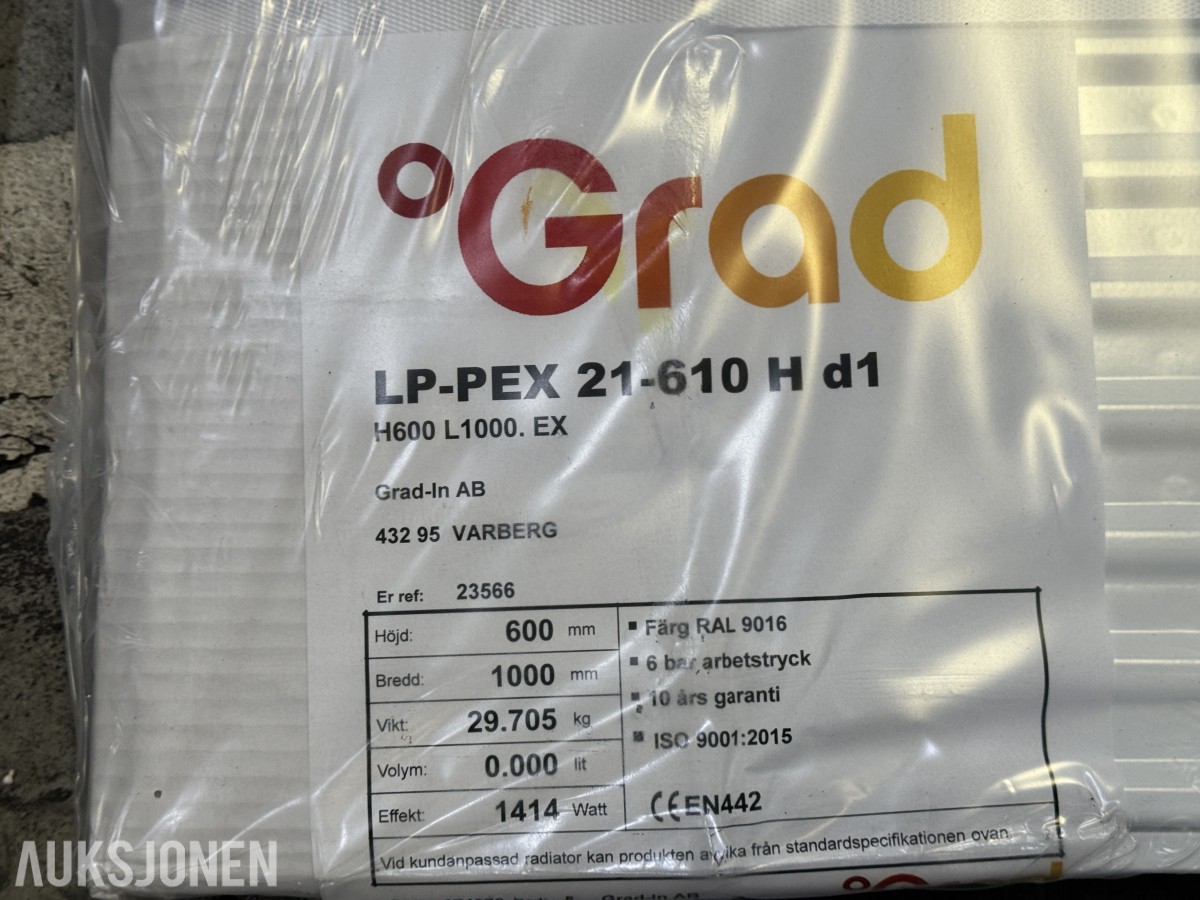 Grad panelradiatorer 8 stk
