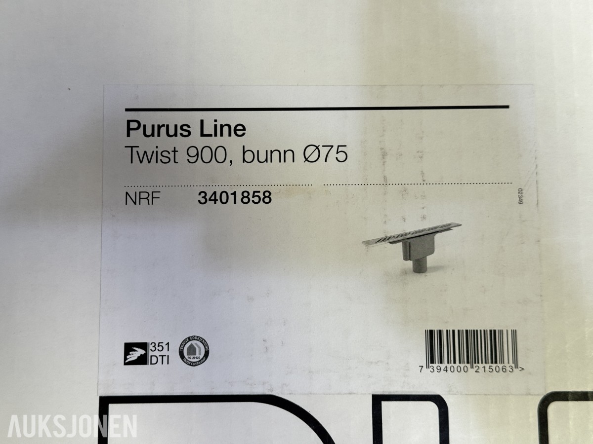 Purus Line dusjrenner Twist 900 og 800 - 2 stk