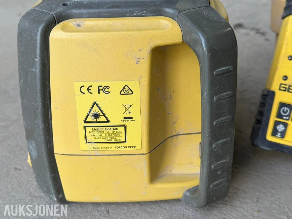 Topcon RL-H4C rotasjonslaser med GeoMax lasermottaker og koffert