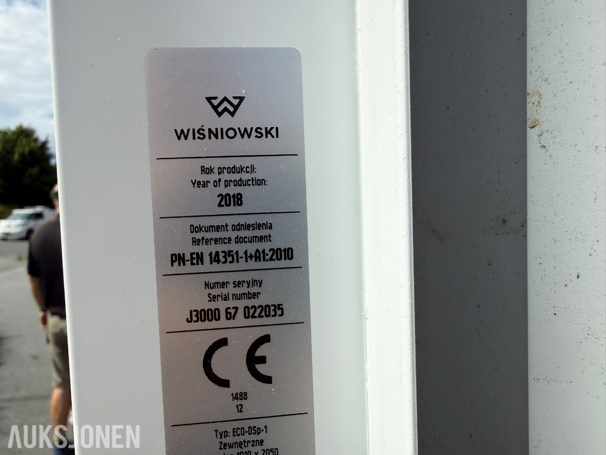 Wisniowski ECO-DS-P-1 - Stål ytterdør 1010 x 2050 mm – utstillingsmodell