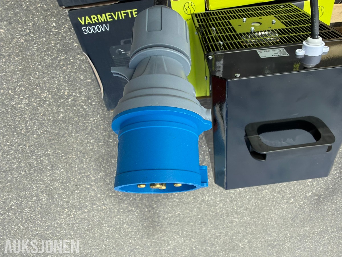 5 stk. Namron varmevifter 5000W / 230V 3-fas – ubrukte