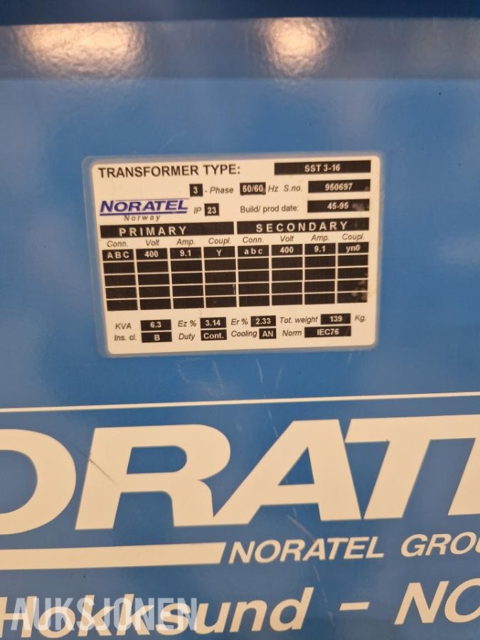 1995 noratel trafo -  400w til 400w