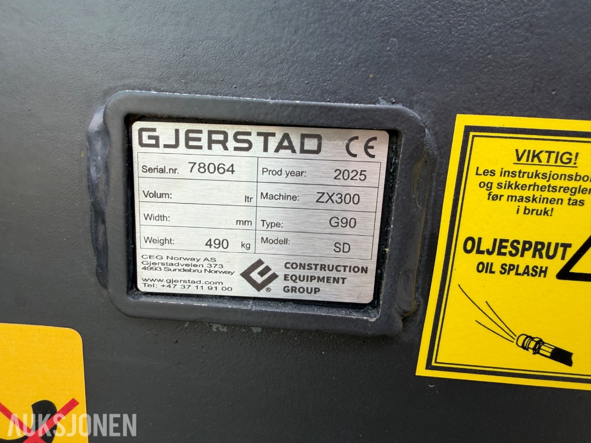 2025 Gjerstad G90 SD hurtigkobling S80 feste