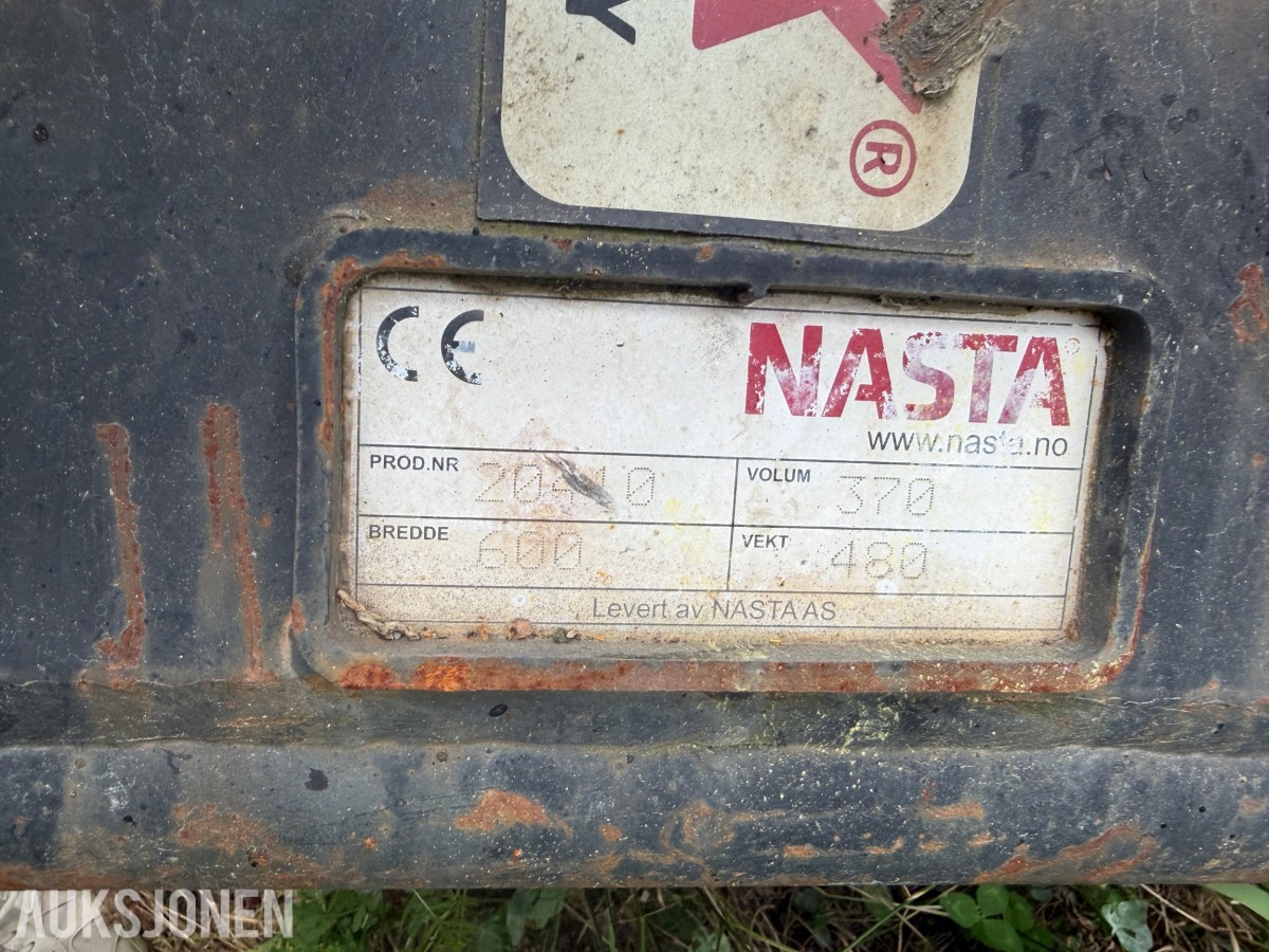 Nasta 600 mm kabelskuffe S60 feste