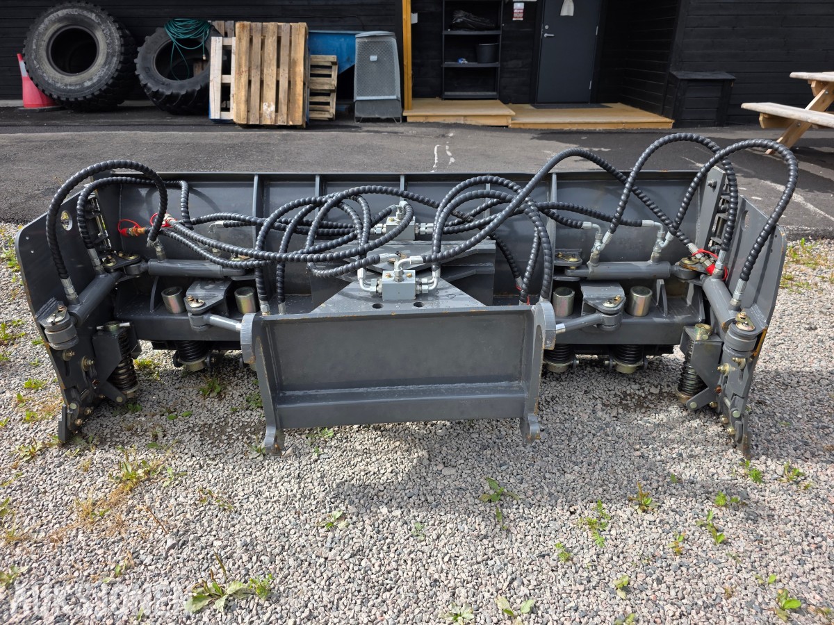 Snøplog hydraulisk med side klaffer ubrukt