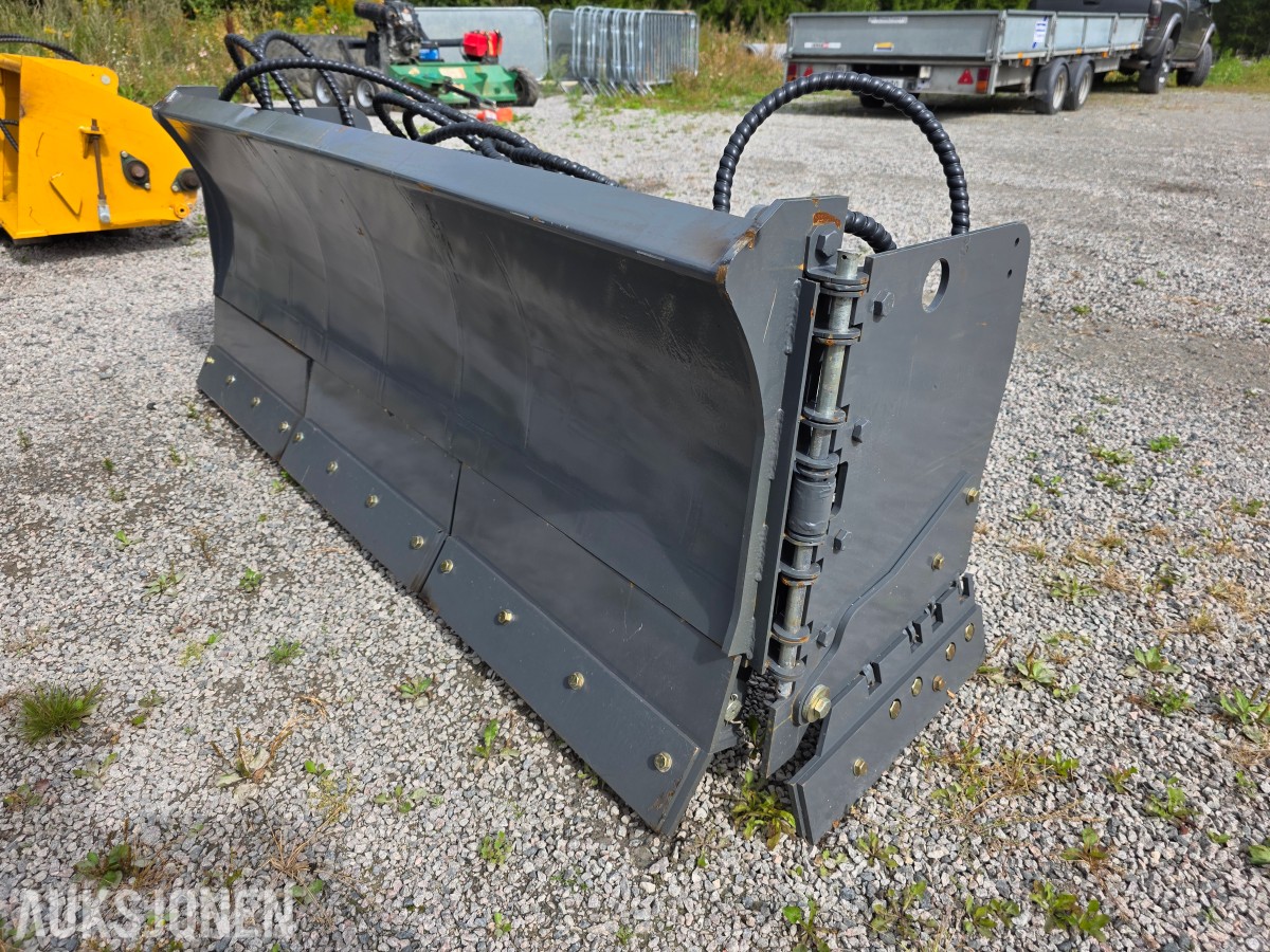 Snøplog hydraulisk med side klaffer ubrukt