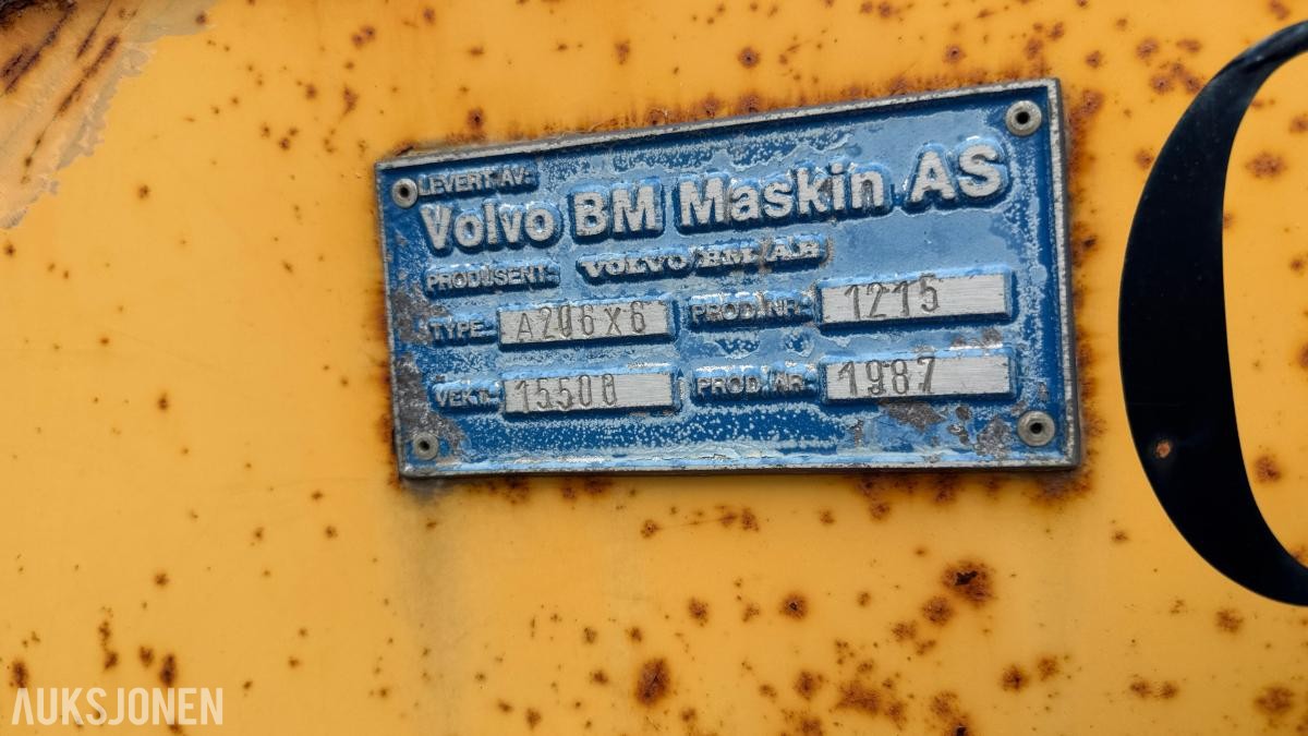 1987 Volvo BM A20 dumper 6x6 - 11931t