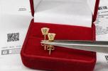Elegant gull diamantøredobber 1.10 ct – IGI-sertifisert 14kt 585