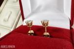 Elegant gull diamantøredobber 1.10 ct – IGI-sertifisert 14kt 585
