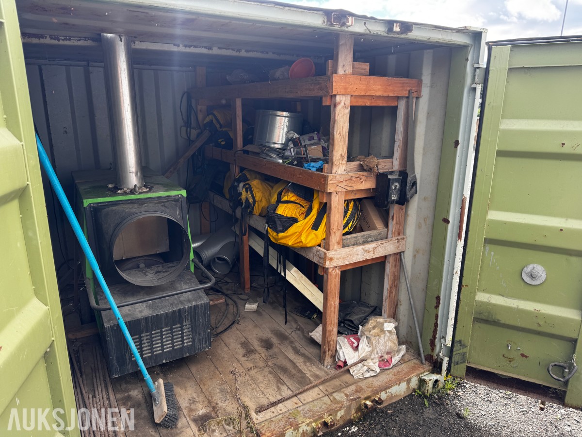Container med Remko diesel fyringsanlegg