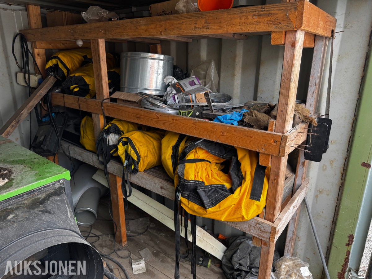 Container med Remko diesel fyringsanlegg