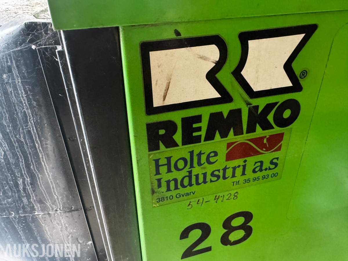 Container med Remko diesel fyringsanlegg