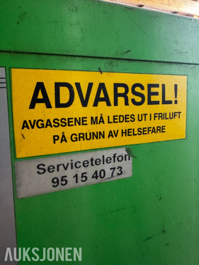 Container med Remko diesel fyringsanlegg