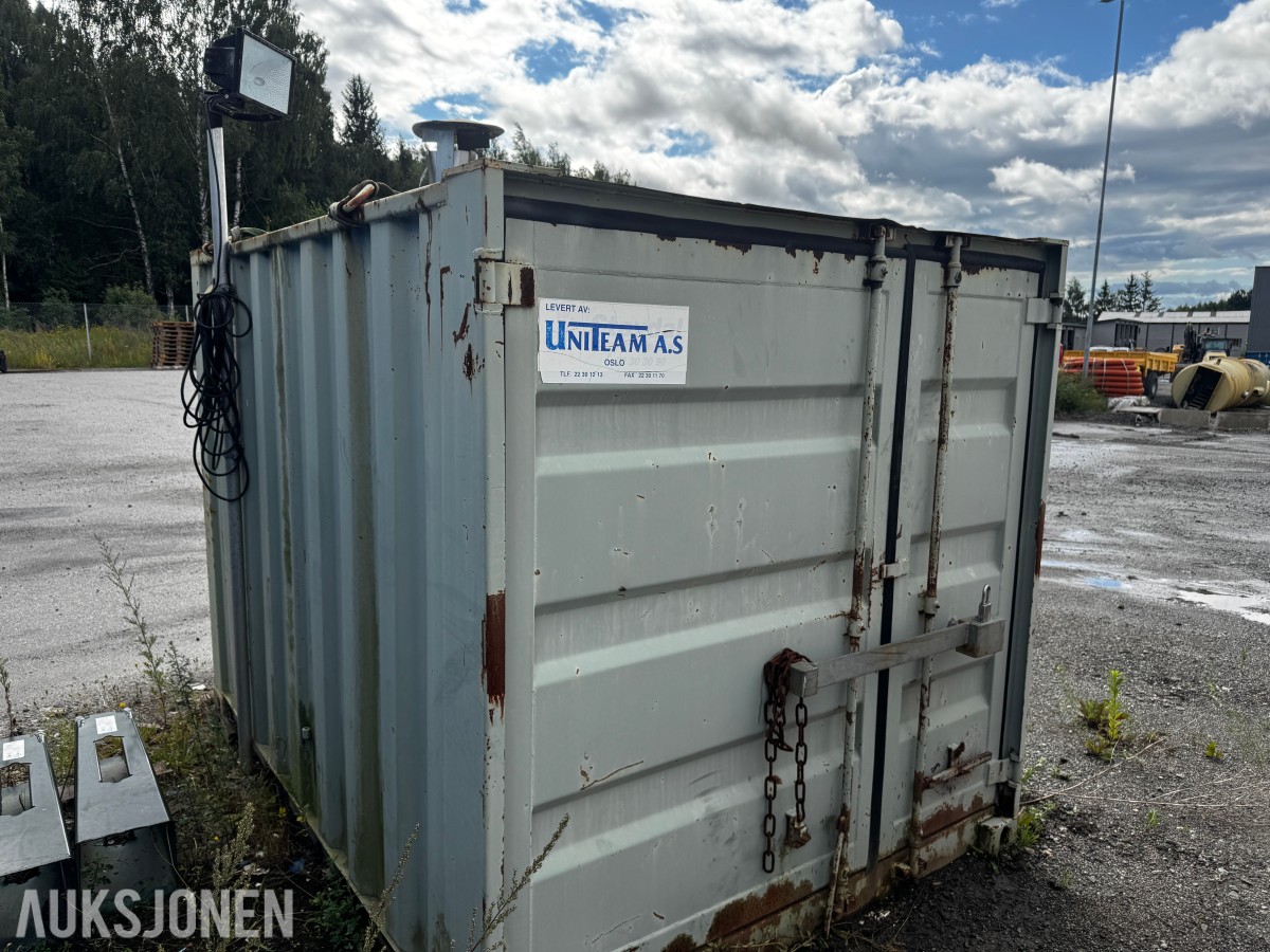 Container med Remko diesel fyringsanlegg