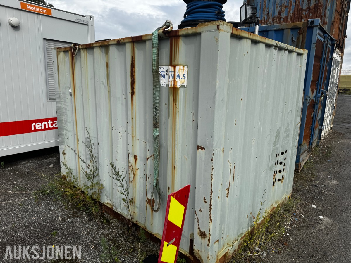 Container med Remko diesel fyringsanlegg
